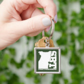 SBT Sleutelhanger Olive Staffordshire Bull Terrier (Hand)