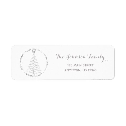 SBTF Aangepaste vakantie retour adres-zilver Etiket (Voorkant)