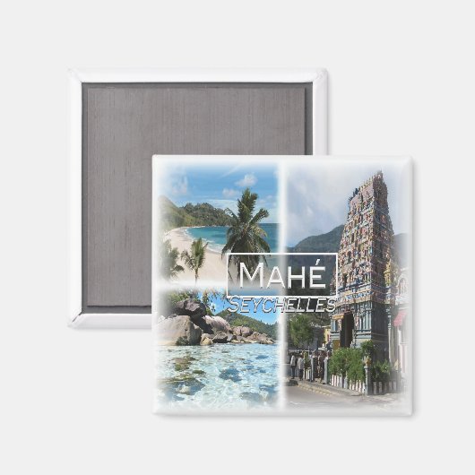 SC0030 Afrika, Seychellen, Mahe, koelkast Magneet (Voorkant / Achterkant)