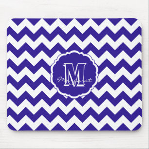 SC Chevron Muismat-blauw en wit licht Muismat