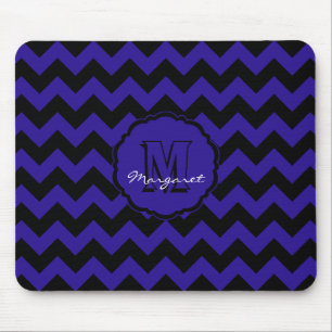 SC Chevron Muismat-blauw en zwart Muismat