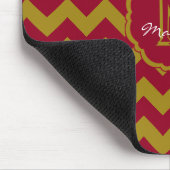 SC Chevron Muismat-Burgundy en Gold Muismat (Hoek)