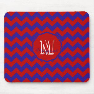 SC Chevron Muismat-Rood en blauw Muismat