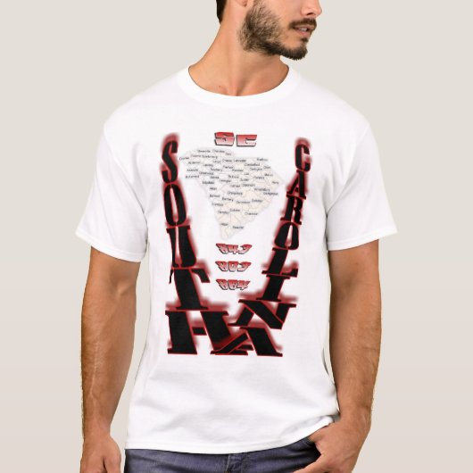 SC County Map T-shirt (Voorkant)