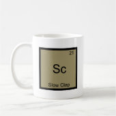 Sc - Langzaam Klappen Funny Chemie Elementsymbool Koffiemok (Links)