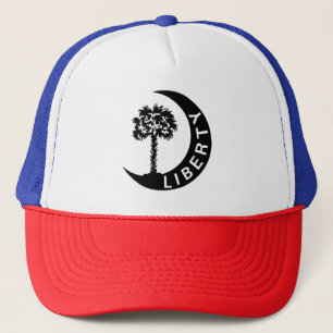 SC Liberty Palm en Crescent Moon Moultrie Flag Trucker Pet