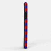 SC Monogram Chevron, Red-Blue iPhone 5/5s Hoesje (Achterkant/rechts)