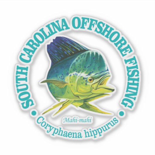 SC Offshore Vist (Mahi-mahi) Sticker (Voorkant)