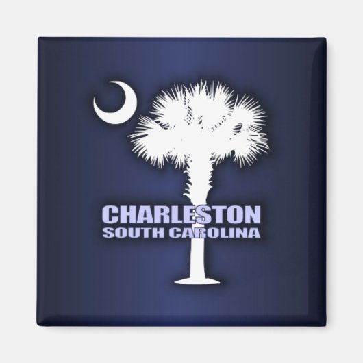 SC Palmetto & Crescent (Charleston) Magneet (Voorkant)