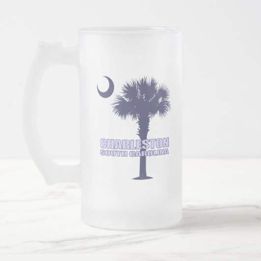 SC Palmetto & Crescent (Charleston) Matglas Bierpul (Links)