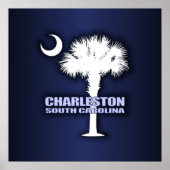 SC Palmetto & Crescent (Charleston) Poster (Voorkant)