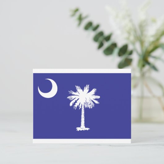 SC Palmetto Moon Statenvlag Briefkaart (Staand voorkant)