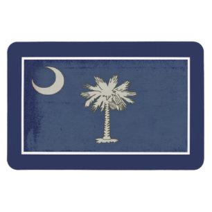 SC Palmetto State Flag Magnet Magneet