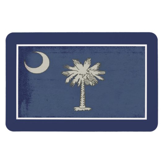 SC Palmetto State Vlag Magneet (Horizontaal)
