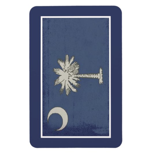 SC Palmetto State Vlag Magneet (Verticaal)