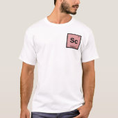 Sc - Scandium Chemistry Periodic Table Symbol T-shirt (Voorkant)
