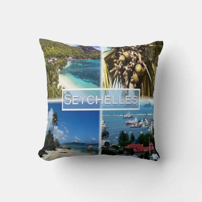 SC Seychellen - Beach Resort - Lodoicea Maldivica Kussen (Voorkant)