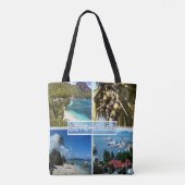 SC Seychellen - Beach Resort - Lodoicea Maldivica Tote Bag (Achterkant)