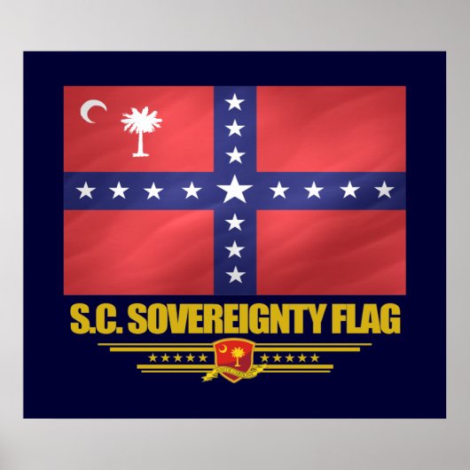 SC Soversoevereiniteitsvlag Poster (Voorkant)
