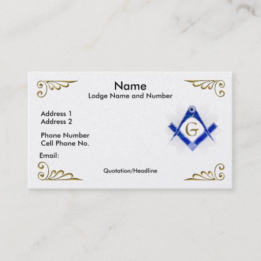 SC Starburst Business/Profile Card Visitekaartje (Voorkant)