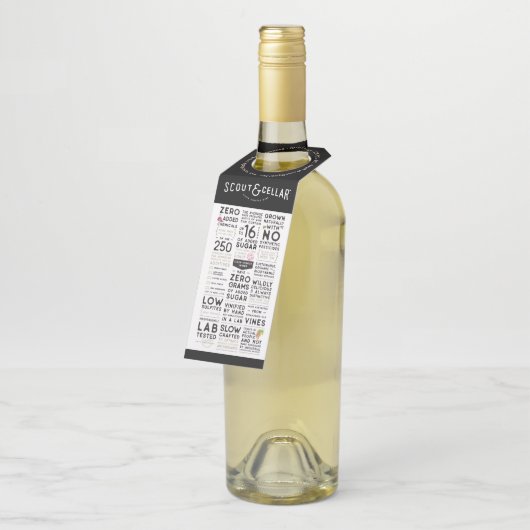 SC Visitekaartje Wine Flessenhanger (Schuin)