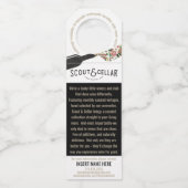 SC Visitekaartje Wine Flessenhanger (Achterkant)