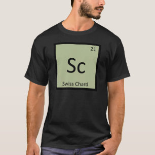 Sc - Zwitserse Snijbiet Groente Chemie Symbool T-shirt