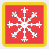 SCA AEthelmearc Populace Badge Vierkante Sticker (Voorkant)