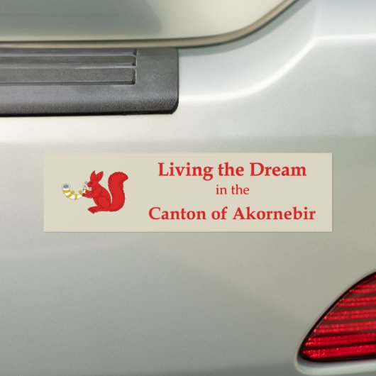 SCA Akornebir bumpersticker (Op auto)