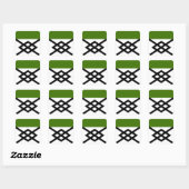 SCA Altavia Populace Badge Vierkante Sticker (Vel)