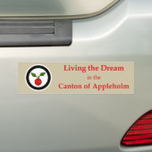 SCA Appleholm bumpersticker (Op auto)