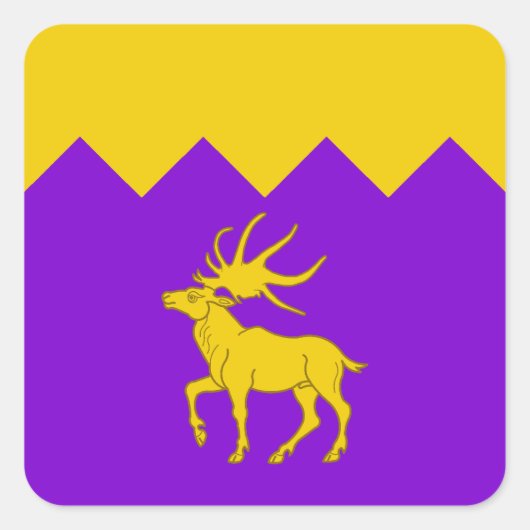 SCA Arn Hold Populace Badge Square Sticker (Voorkant)