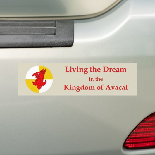 SCA Avacal-bumpersticker Bumpersticker (Op auto)