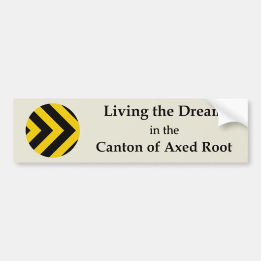 SCA Axed Root Bumper Sticker (Voorkant)