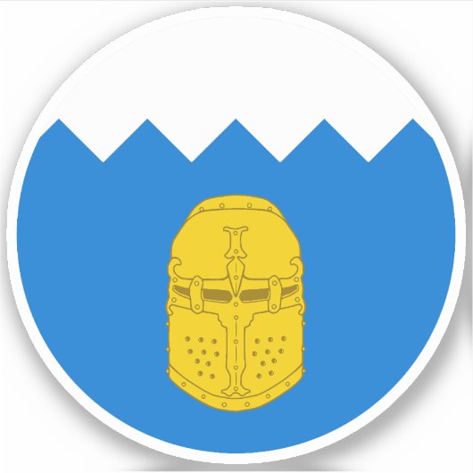 SCA Bronzehelm Vinyl Sticker (Voorkant)