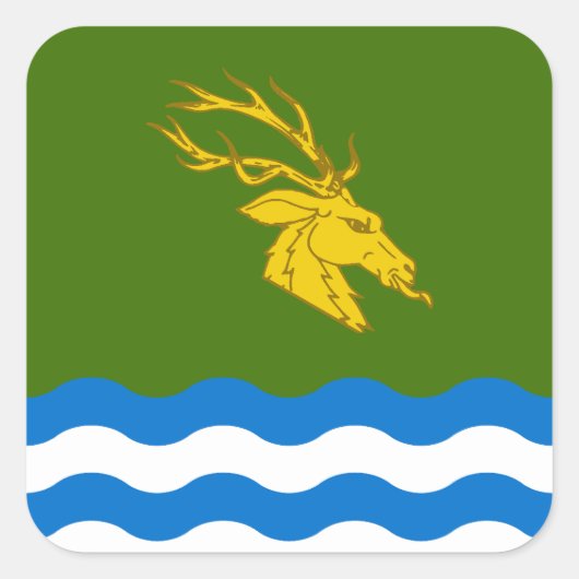 SCA Buckston-on-Eno Populatiebadge Vierkante Sticker (Voorkant)