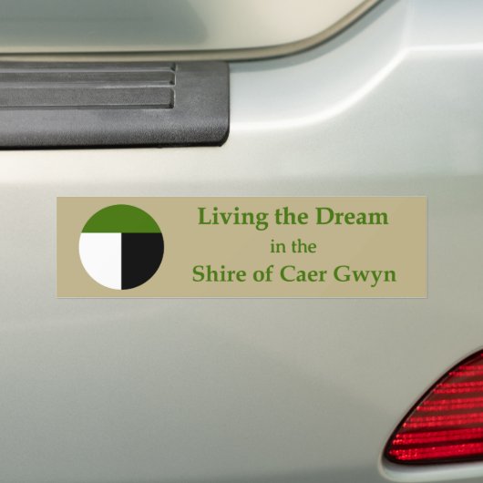 SCA Caer Gwyn Bumper Sticker (Op auto)