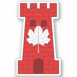 SCA Castel Rouge op maat gesneden vinyl Sticker