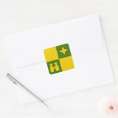 SCA Castle North Populace Badge Vierkante Sticker (Envelop)