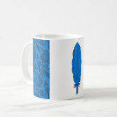 SCA Clan Blue Feather Coffee Mok (Voorkant links)