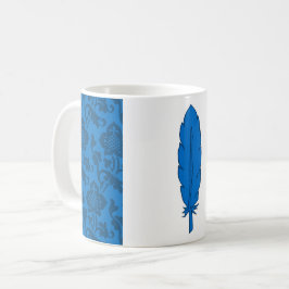 SCA Clan Blue Feather Coffee Mok
