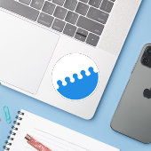 SCA Cleftlands Vinyl Sticker (Laptop met iPhone)