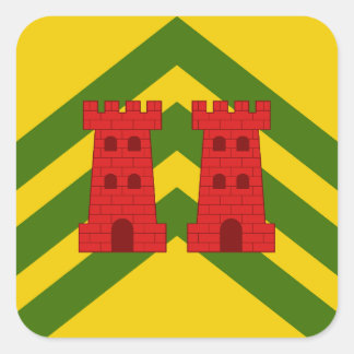 SCA Cloondara Populatiebadge Vierkante Sticker