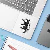 SCA Cluain op maat gesneden vinyl Sticker (Laptop met iPhone)