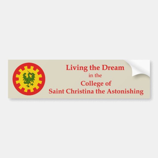 SCA College of Saint Christina Bumpersticker (Voorkant)