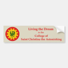 SCA College van Sint Christina Bumpersticker