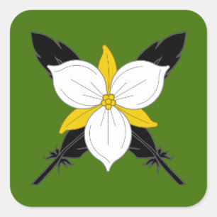 SCA Crows Gate Populaire badge Vierkante Sticker