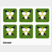 SCA Crows Gate Populaire badge Vierkante Sticker (Vel)