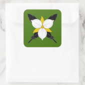SCA Crows Gate Populaire badge Vierkante Sticker (Tas)