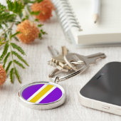 SCA Dragon slapende ronde Sleutelhanger, klein (1. Sleutelhanger (Zijkant)